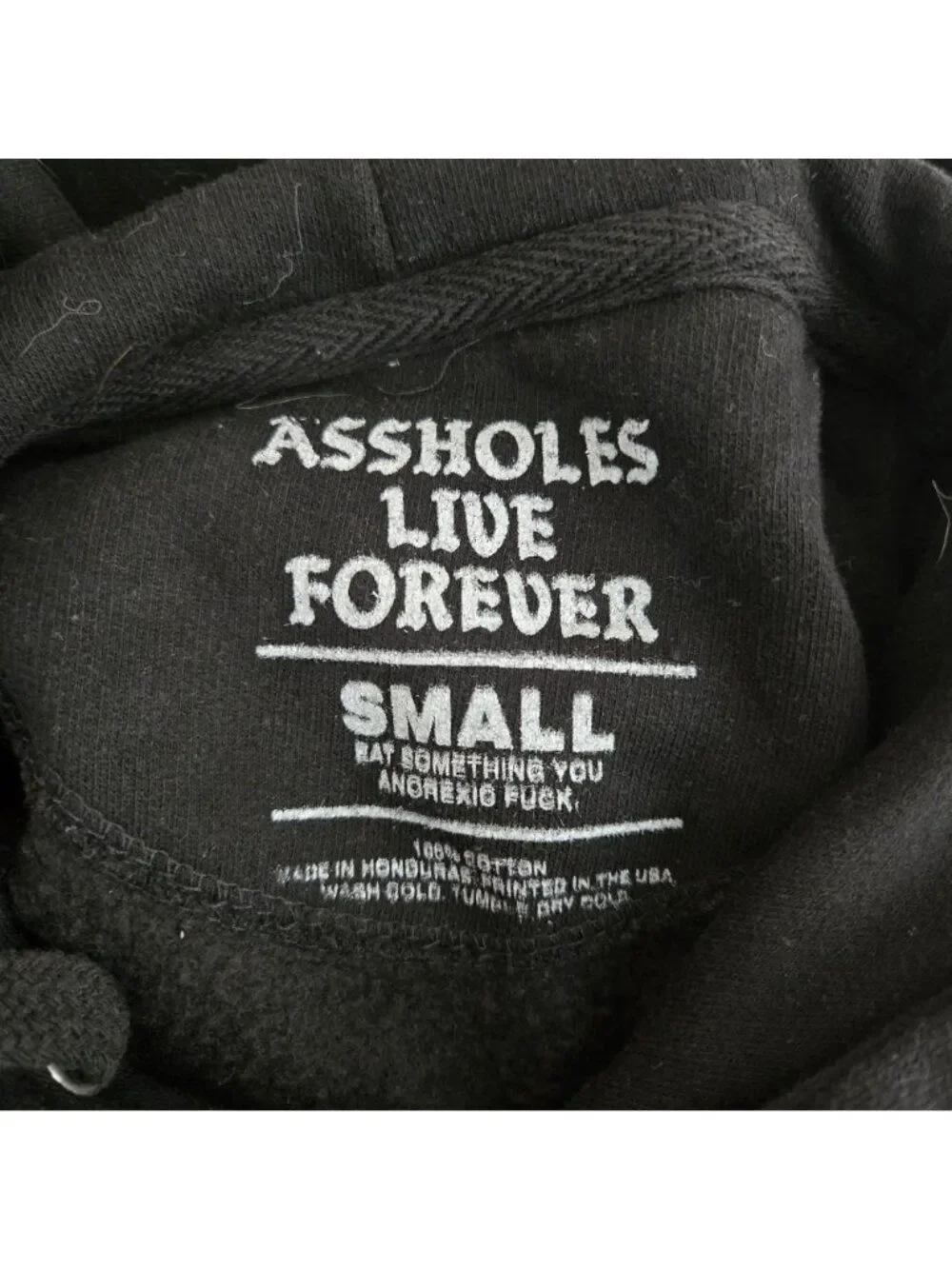 We All Have Scars Black Hoodie Mens S A**holes Live Forever Lion King
